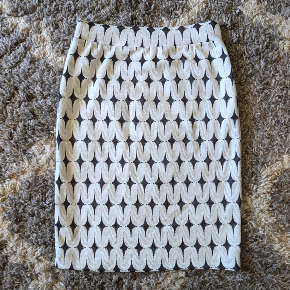 Renee C Print Pencil Skirt Size MD